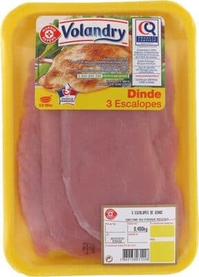Escalopes de dinde certifiées x 3