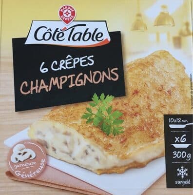 6 crêpes champignons