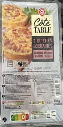 Quiches lorraines à la crème