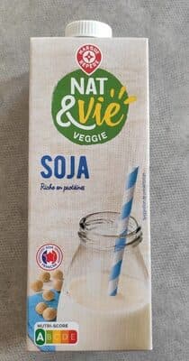 Boisson au soja nature brique