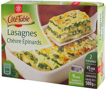 Lasagnes Chèvre Épinards