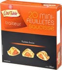 Mini Feuilletés Côté Table, Saucisse 20x