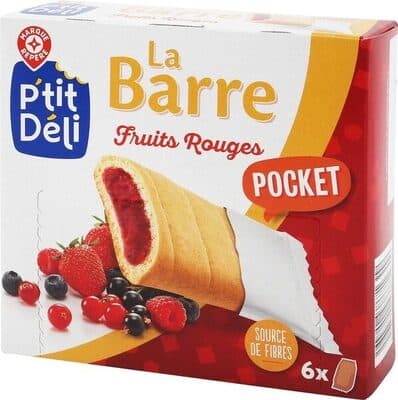 Barre fruits rouges x 6