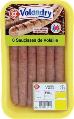 6 Saucisses de Volaille