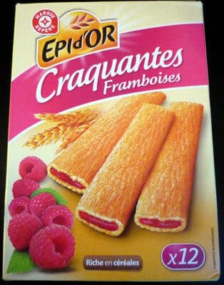 Fourrées craquantes framboise