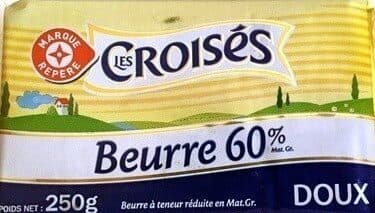 Beurre allégé doux 60% Mat. Gr.