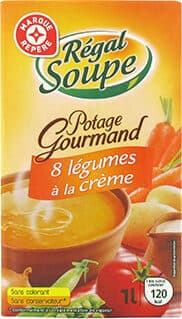 Potage gourmand Regal Soupe 8 legumes a la creme