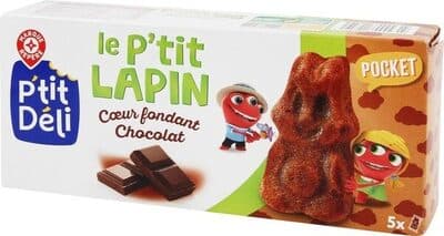 Gâteau fourré tout chocolat p'tit lapin