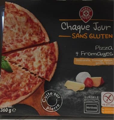 Pizza 4 fromages sans gluten