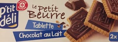Biscuit petit beurre Tablette chocolat lait