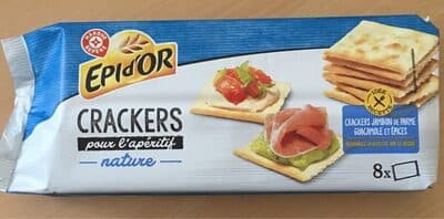 Crackers nature pour l'apéritif