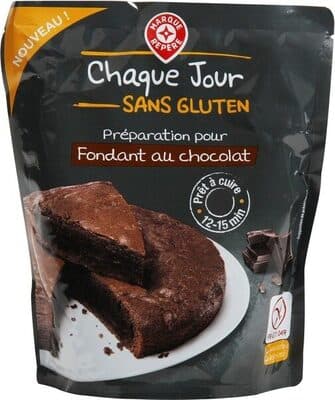Préparation pour fondant au chocolat sans gluten