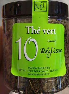 10 - Thé Vert Saveur Réglisse