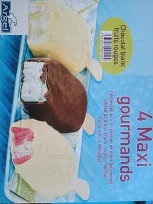 4 maxi gourmands choc blanc / fruits rouges