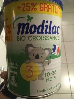 Lait bio croissance