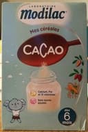 Mes céréales - Cacao de 6 mois à 3 ans