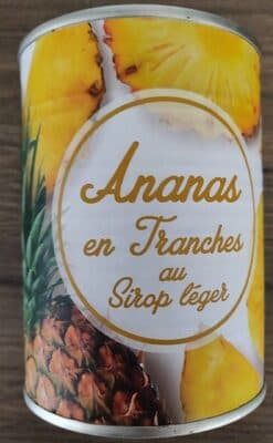 Ananas en tranches au sirop léger
