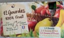 12 gourdes 100% fruit