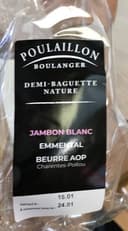 Demi-baguette jambonc blanc