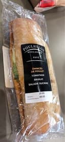 sandwich emincés de poulet