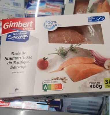 Pavés de saumon rose du Pacifique sauvage