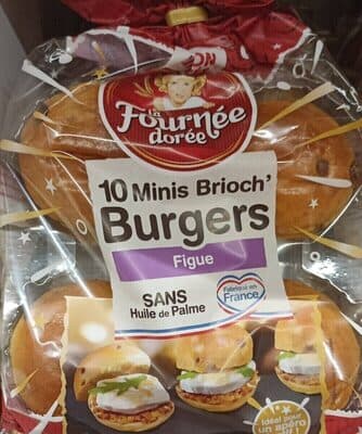 10 minis brioche burgers figues