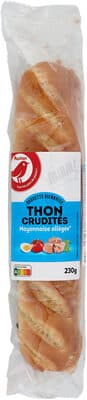 Baguette viennoiseThon cruditésMayonnaise allégée**en matières grasses