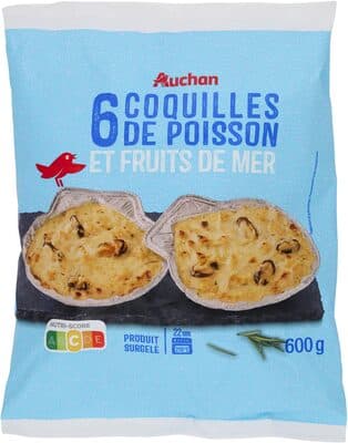 6 Coquilles de Poisson et Fruits de Mer