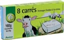 8 carrésfromages fondus à la crème