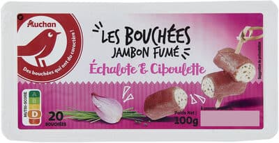 "Les bouchées jambon fumé" échalote et ciboulette