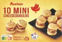 10 mini cheeseburgers