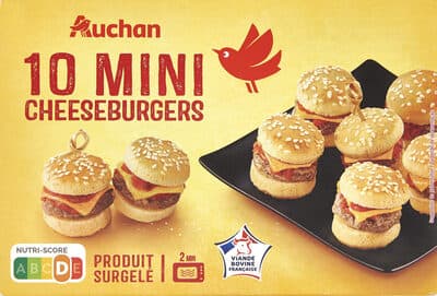 10 mini cheeseburgers
