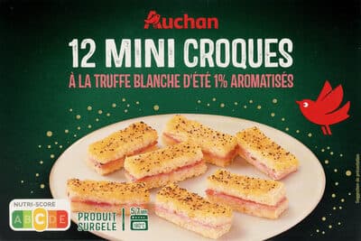 12 Mini-croques à la truffe blanche d'été 1% aromatisés