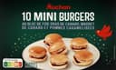 10 Mini-burgers au bloc de foie gras et magret de canard et pommes caramélisées
