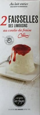 Faisselles des Limousins au coulis de fraise