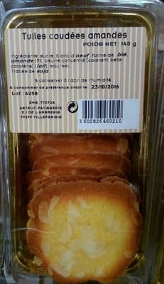 Tuiles coudées amandes