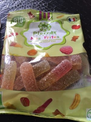 Pierrot Gourmand Bonbons Mes Frites BIO le sachet de 110 g