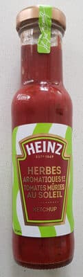 HEINZ  Herbe aromatiques et tomates mûries  au soleil  KETCHUP