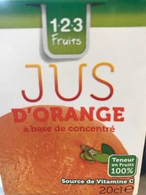 Jus d'orange à Base de Concentré