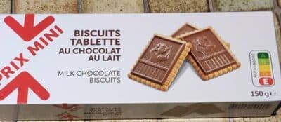Biscuits tablette au chocolat au lait