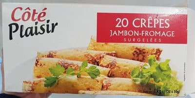 Crêpes jambon-fromage surgelées