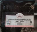 6 mini cheeseburgers cheddar