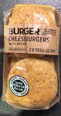 2 Cheeseburgers - Cheddar - Sauce Ketchup