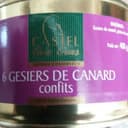 6 gesiers de canard confits