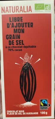 Chocolat noir fleur de sel de Guérande