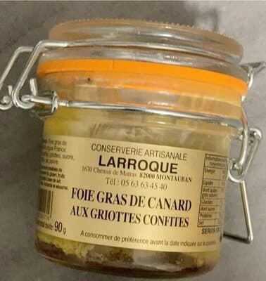 Foie gras de canard aux griottes confites