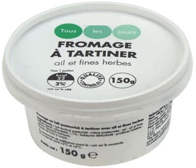 Fromage à tartiner ail et fines herbes