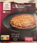 2 Tartelettes fines aux pommes