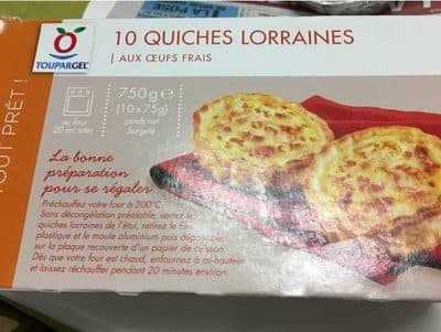 10 quiches lorraines aux oeufs frais