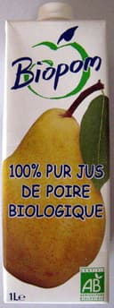 100 % Pur Jus de Poire Biologique